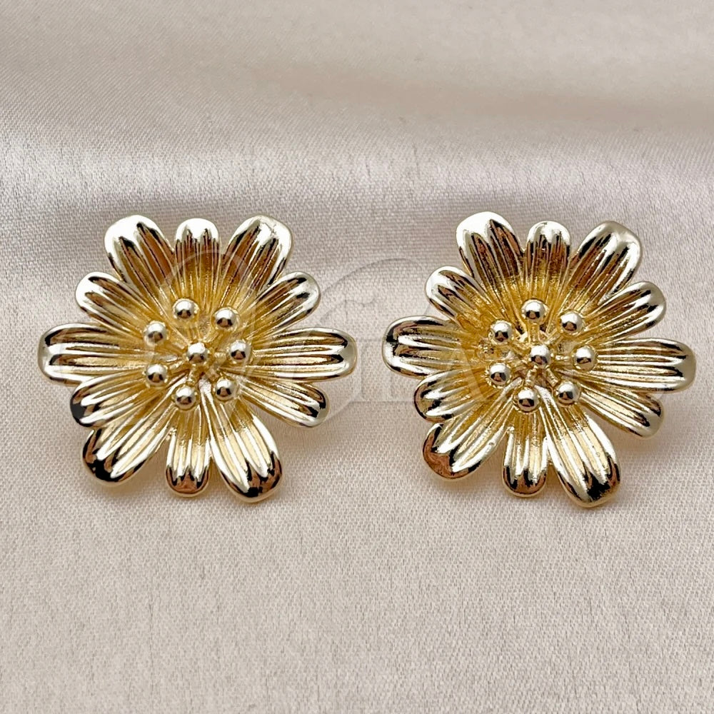 Aretes Flor Oro