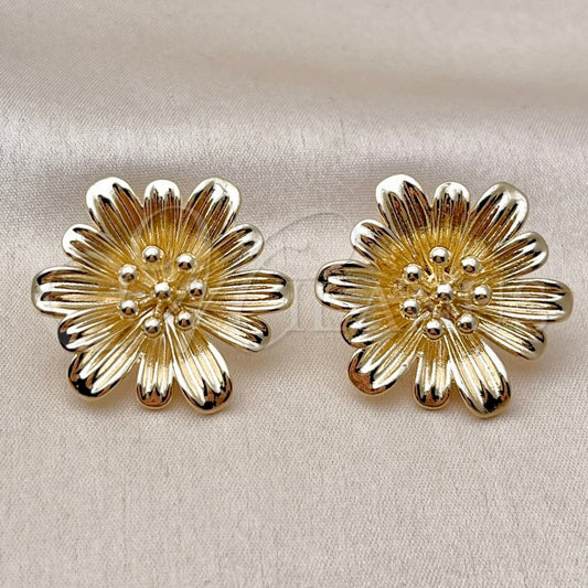 Aretes Flor Oro
